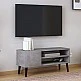 Έπιπλο τηλεόρασης Porto Megapap χρώμα γκρι ρετρό 90x32x42εκ. Έπιπλο τηλεόρασης Porto Megapap χρώμα γκρι ρετρό 90x32x42εκ.