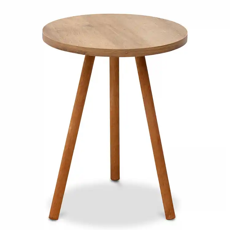 Βοηθητικό τραπεζάκι Roma Megapap χρώμα pine oak 33,5x33,5x46εκ. | GP022-0026,6