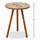 Βοηθητικό τραπεζάκι Roma Megapap χρώμα pine oak 33,5x33,5x46εκ. | GP022-0026,6