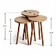 Βοηθητικά τραπεζάκια Roma Megapap από μελαμίνη χρώμα pine oak Βοηθητικά τραπεζάκια Roma Megapap από μελαμίνη χρώμα pine oak