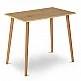 Τραπέζι Fiona Megapap από μελαμίνη χρώμα oak 90x55x75εκ. Τραπέζι Fiona Megapap από μελαμίνη χρώμα oak 90x55x75εκ.