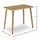 Τραπέζι Fiona Megapap από μελαμίνη χρώμα oak 90x55x75εκ. Τραπέζι Fiona Megapap από μελαμίνη χρώμα oak 90x55x75εκ.