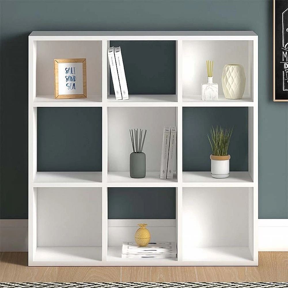 Βιβλιοθήκη Cube Megapap από μελαμίνη χρώμα λευκό 90x30x90εκ. Βιβλιοθήκη Cube Megapap από μελαμίνη χρώμα λευκό 90x30x90εκ.