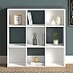 Βιβλιοθήκη Cube Megapap από μελαμίνη χρώμα λευκό 90x30x90εκ. Βιβλιοθήκη Cube Megapap από μελαμίνη χρώμα λευκό 90x30x90εκ.