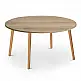 Τραπεζάκι σαλονιού Circle Megapap από μελαμίνη χρώμα oak 90x90x40εκ. - GP022-0037,2
