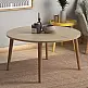 Τραπεζάκι σαλονιού Circle Megapap από μελαμίνη χρώμα oak 90x90x40εκ. - GP022-0037,2