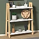 Βιβλιοθήκη Como Megapap από μελαμίνη χρώμα λευκό - oak 63x22x80εκ. Βιβλιοθήκη Como Megapap από μελαμίνη χρώμα λευκό - oak 63x22x80εκ.