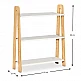 Βιβλιοθήκη Como Megapap από μελαμίνη χρώμα λευκό - oak 63x22x80εκ. Βιβλιοθήκη Como Megapap από μελαμίνη χρώμα λευκό - oak 63x22x80εκ.
