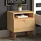 Κομοδίνο Luce Megapap από μελαμίνη χρώμα oak 40x30x47,6εκ. - GP022-0048,2