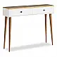 Κονσόλα μελαμίνης Alis Megapap χρώμα pine white 110x29x88εκ. - GP022-0065,1