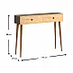 Κονσόλα μελαμίνης Alis Megapap χρώμα oak 110x29x88εκ. Κονσόλα μελαμίνης Alis Megapap χρώμα oak 110x29x88εκ.
