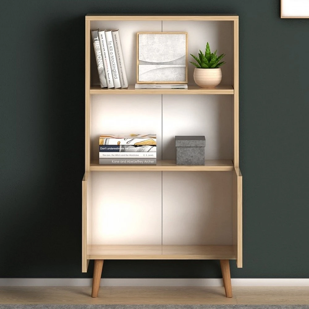Βιβλιοθήκη μελαμίνης Cube Megapap χρώμα oak 60x24x110εκ. Βιβλιοθήκη μελαμίνης Cube Megapap χρώμα oak 60x24x110εκ.