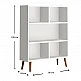 Βιβλιοθήκη μελαμίνης Cube Megapap χρώμα λευκό 80x24x100εκ. Βιβλιοθήκη μελαμίνης Cube Megapap χρώμα λευκό 80x24x100εκ.