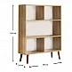 Βιβλιοθήκη μελαμίνης Cube Megapap χρώμα oak 80x24x100εκ. Βιβλιοθήκη μελαμίνης Cube Megapap χρώμα oak 80x24x100εκ.