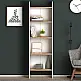 Βιβλιοθήκη μελαμίνης Flora Megapap χρώμα white pine 52x25x158εκ. - GP022-0073,2