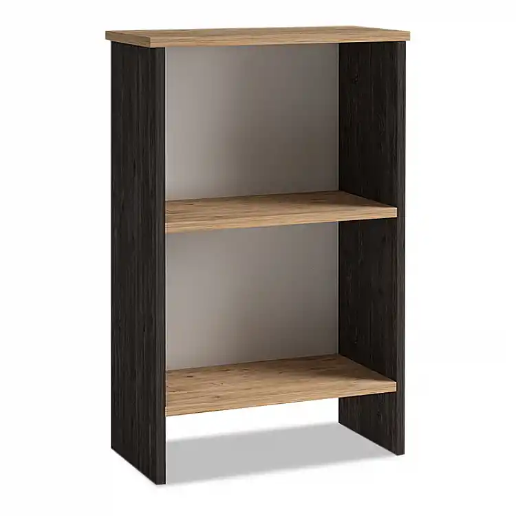 Βιβλιοθήκη μελαμίνης Flora Megapap χρώμα industrial grey - oak 52x25x80εκ. | GP022-0074,1