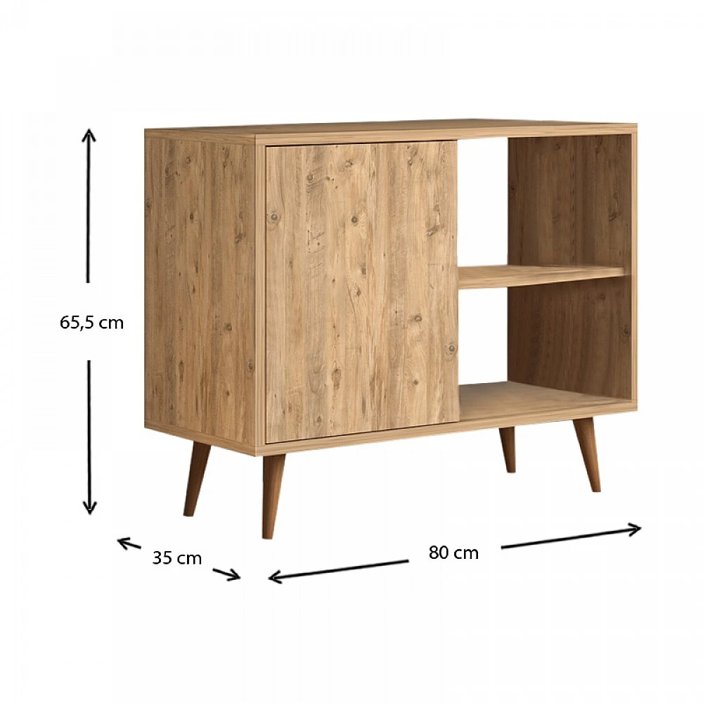 Κονσόλα - μπουφές μελαμίνης Luce Megapap χρώμα pine 80x35x66εκ. Κονσόλα - μπουφές μελαμίνης Luce Megapap χρώμα pine 80x35x66εκ.