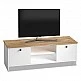 Έπιπλο τηλεόρασης Cube Megapap από μελαμίνη χρώμα pine - white 120x30x40εκ. Έπιπλο τηλεόρασης Cube Megapap από μελαμίνη χρώμα pine - white 120x30x40εκ.