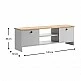 Έπιπλο τηλεόρασης Cube Megapap από μελαμίνη χρώμα pine - white 120x30x40εκ. Έπιπλο τηλεόρασης Cube Megapap από μελαμίνη χρώμα pine - white 120x30x40εκ.
