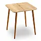 Τραπέζι Kare Megapap από μελαμίνη χρώμα oak 70x70x72εκ. Τραπέζι Kare Megapap από μελαμίνη χρώμα oak 70x70x72εκ.