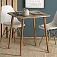 Τραπέζι Kare Megapap από μελαμίνη χρώμα oak 70x70x72εκ. Τραπέζι Kare Megapap από μελαμίνη χρώμα oak 70x70x72εκ.