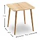 Τραπέζι Kare Megapap από μελαμίνη χρώμα oak 70x70x72εκ. Τραπέζι Kare Megapap από μελαμίνη χρώμα oak 70x70x72εκ.