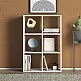 Βιβλιοθήκη Cube Megapap από μελαμίνη χρώμα λευκό 73,5x34x109εκ. Βιβλιοθήκη Cube Megapap από μελαμίνη χρώμα λευκό 73,5x34x109εκ.