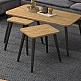 Τραπεζάκι σαλονιού σετ 3 τμχ Oliva Megapap χρώμα oak 90x55x46εκ. Τραπεζάκι σαλονιού σετ 3 τμχ Oliva Megapap χρώμα oak 90x55x46εκ.