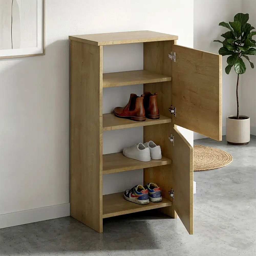 Παπουτσοθήκη Port Megapap χρώμα sapphire oak 48x31x92εκ. | GP026-0102,1