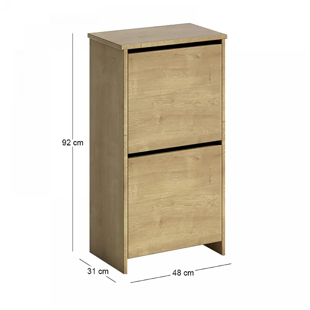 Παπουτσοθήκη Port Megapap χρώμα sapphire oak 48x31x92εκ. | GP026-0102,1