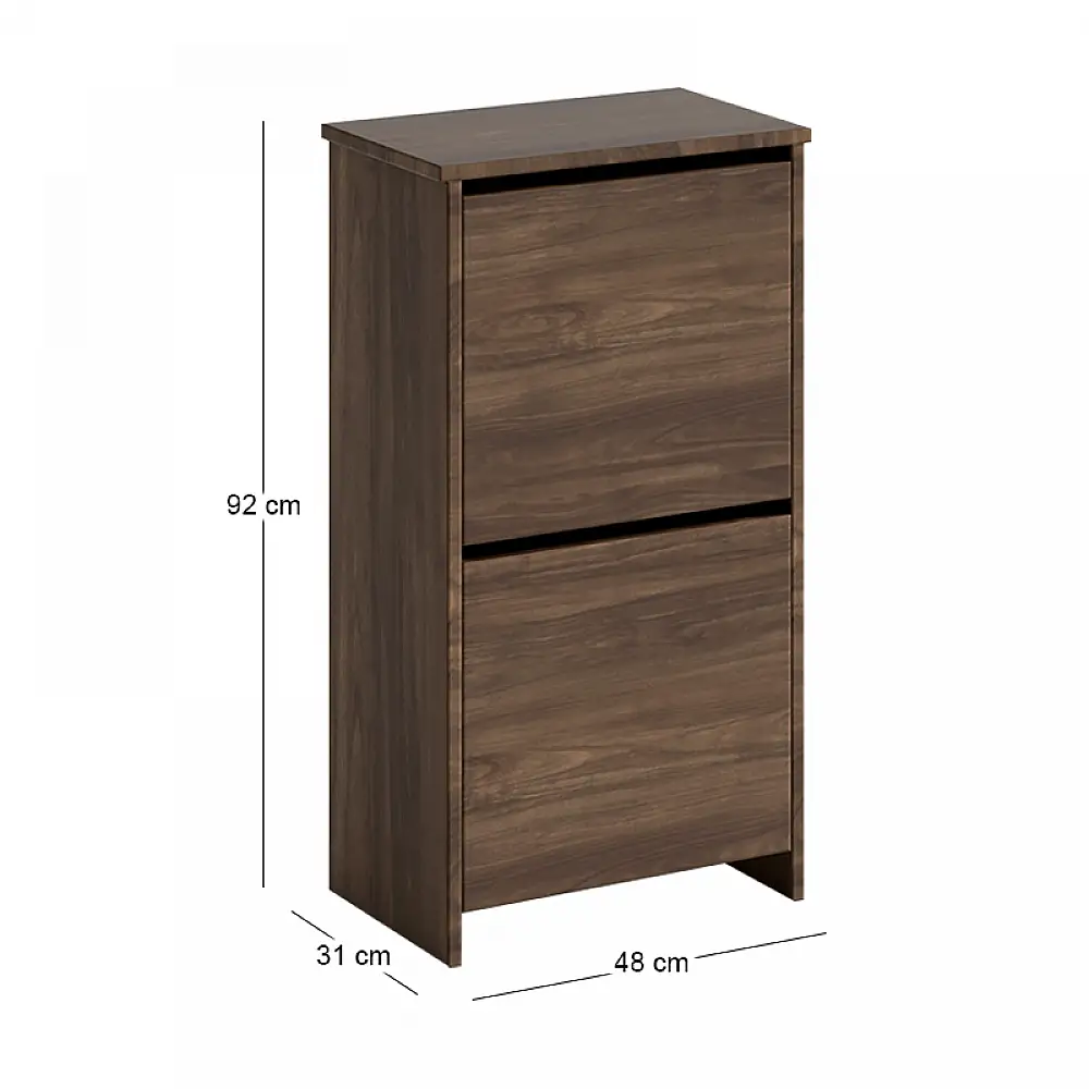 Παπουτσοθήκη Port Megapap χρώμα καρυδί 48x31x92εκ. | GP026-0102,2