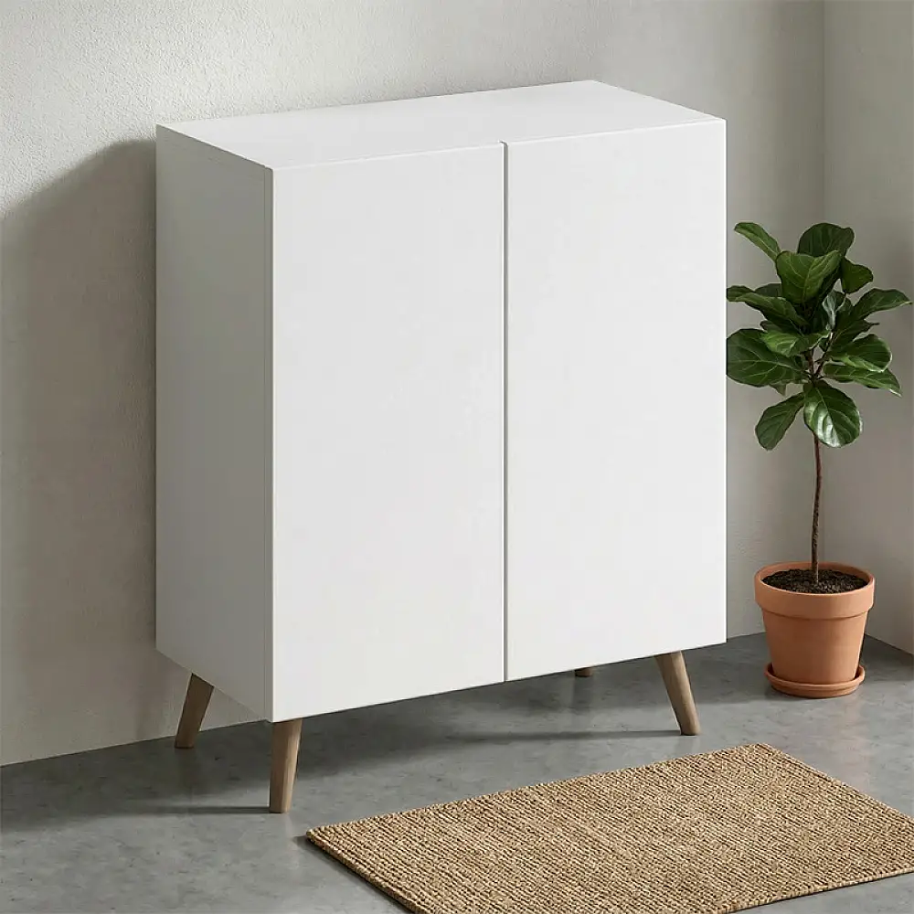 Παπουτσοθήκη Luce Megapap χρώμα λευκό 70x35x85εκ. | GP026-0104,1