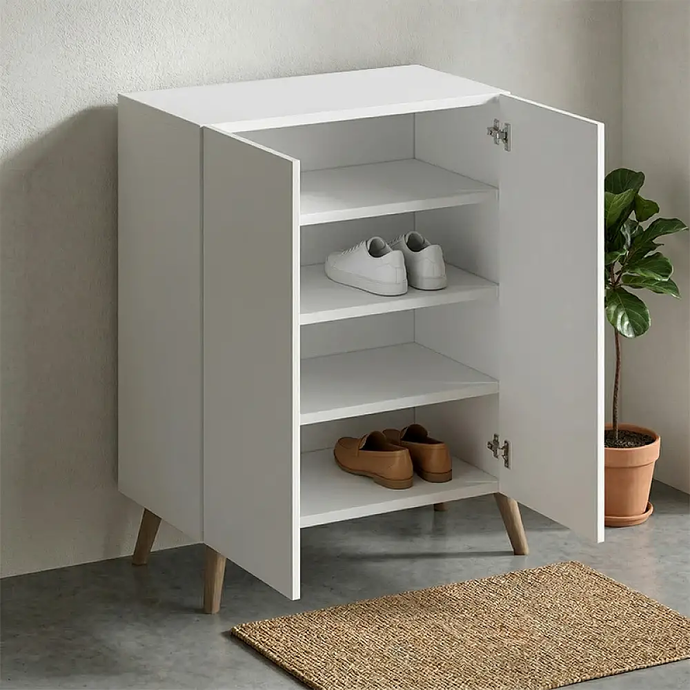 Παπουτσοθήκη Luce Megapap χρώμα λευκό 70x35x85εκ. | GP026-0104,1