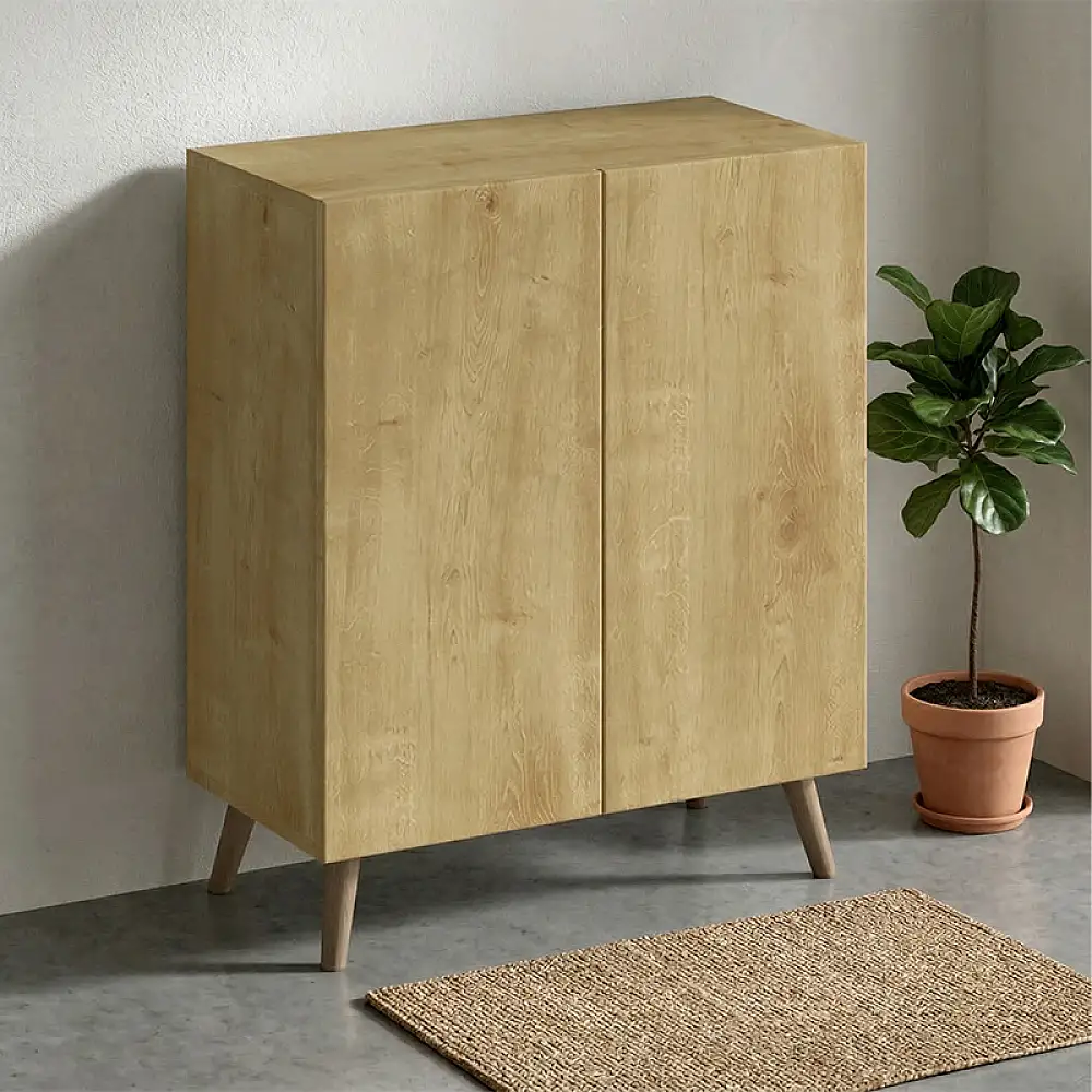 Παπουτσοθήκη Luce Megapap χρώμα sapphire oak 70x35x85εκ. | GP026-0104,2