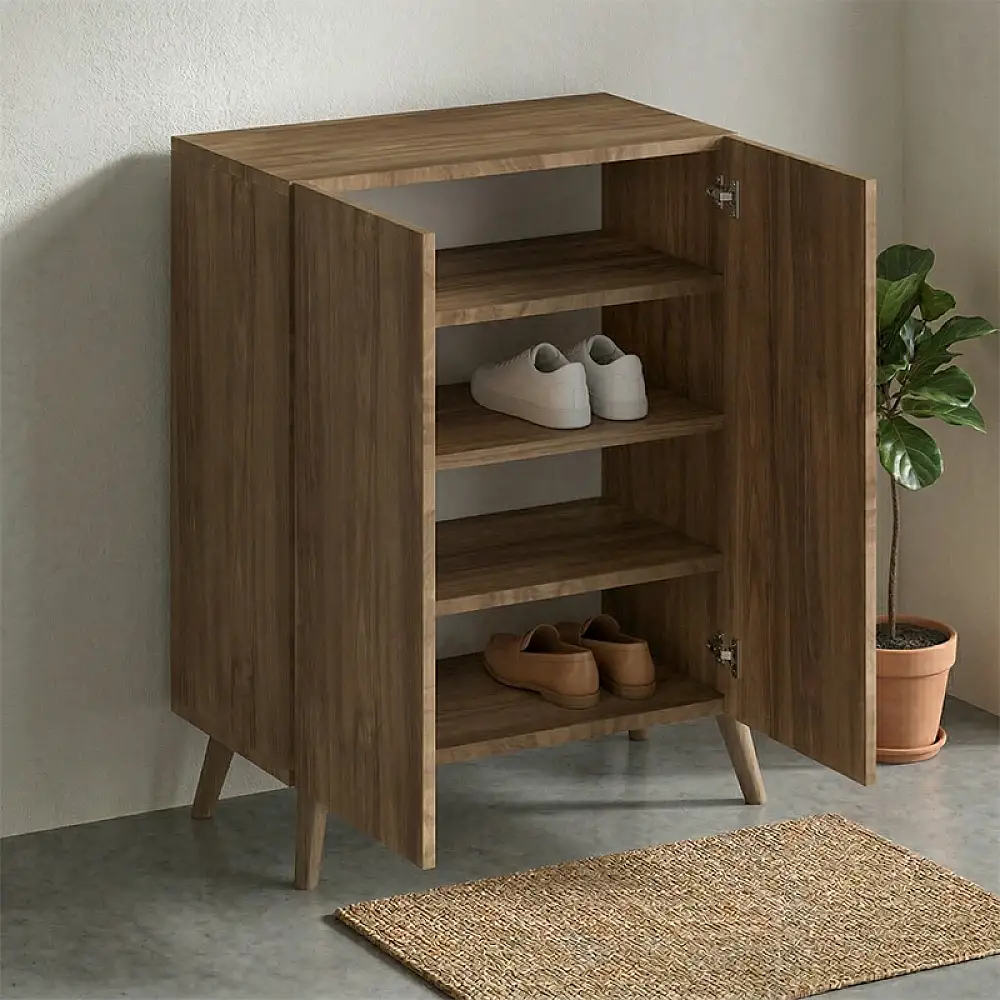 Παπουτσοθήκη Luce Megapap χρώμα καρυδί 70x35x85εκ. | GP026-0104,3