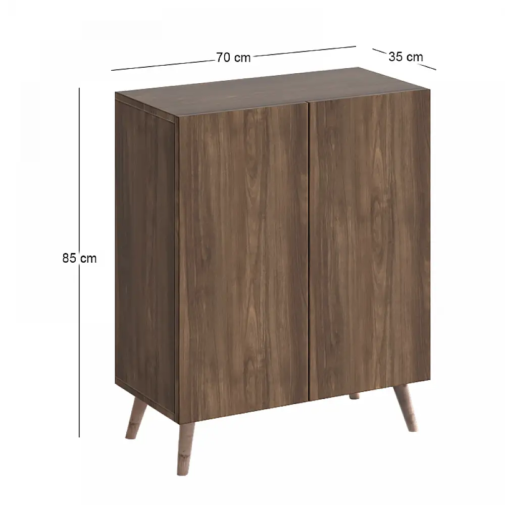 Παπουτσοθήκη Luce Megapap χρώμα καρυδί 70x35x85εκ. | GP026-0104,3
