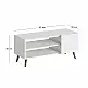 Έπιπλο τηλεόρασης Parma Megapap χρώμα λευκό 90x30x40εκ. | GP026-0105,1