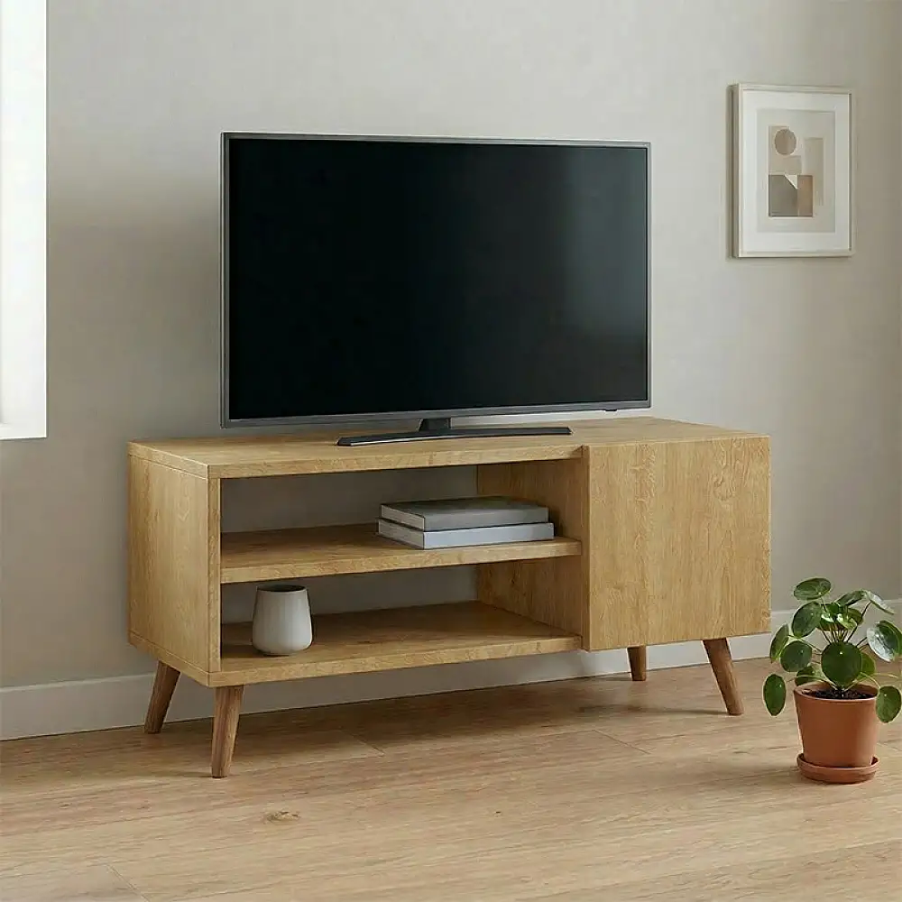 Έπιπλο τηλεόρασης Parma Megapap χρώμα sapphire oak 90x30x40εκ. | GP026-0105,2