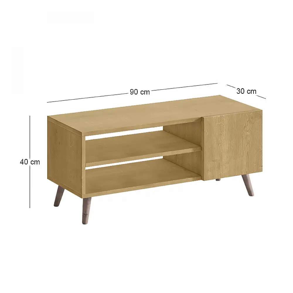 Έπιπλο τηλεόρασης Parma Megapap χρώμα sapphire oak 90x30x40εκ. | GP026-0105,2