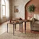 Τραπεζάκι σαλονιού σετ 3 τμχ Nola Megapap χρώμα καρυδί Ø60x46εκ. | GP026-0111,3