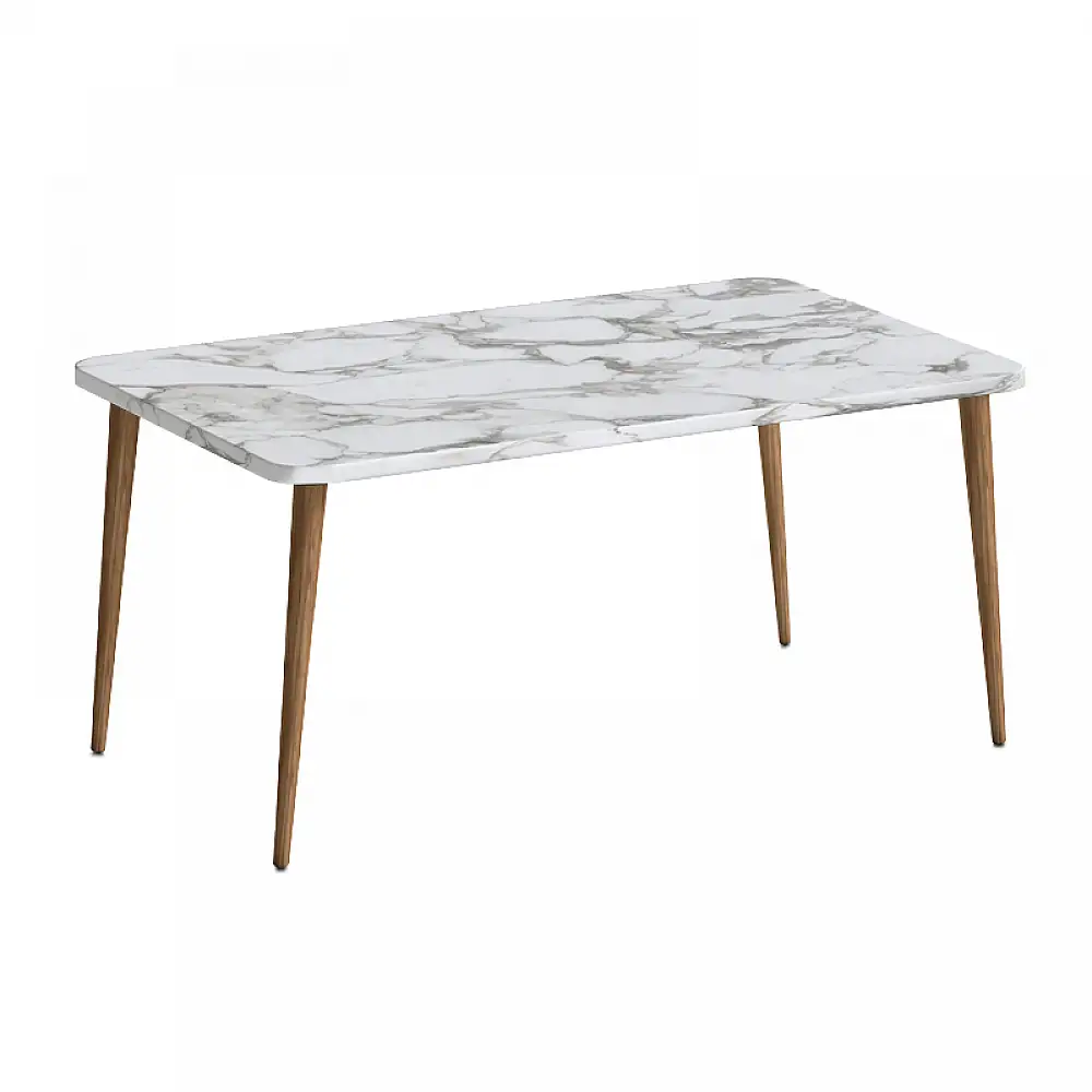 Τραπεζάκι σαλονιού Plane Megapap χρώμα λευκό εφέ μαρμάρου 90x55x41εκ. | GP026-0113,4