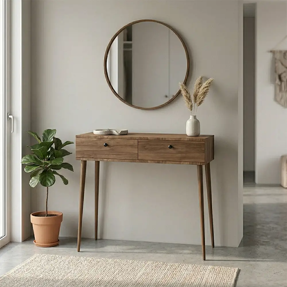 Κονσόλα Alis Megapap χρώμα καρυδί 110x29x88εκ. | GP026-0115,3