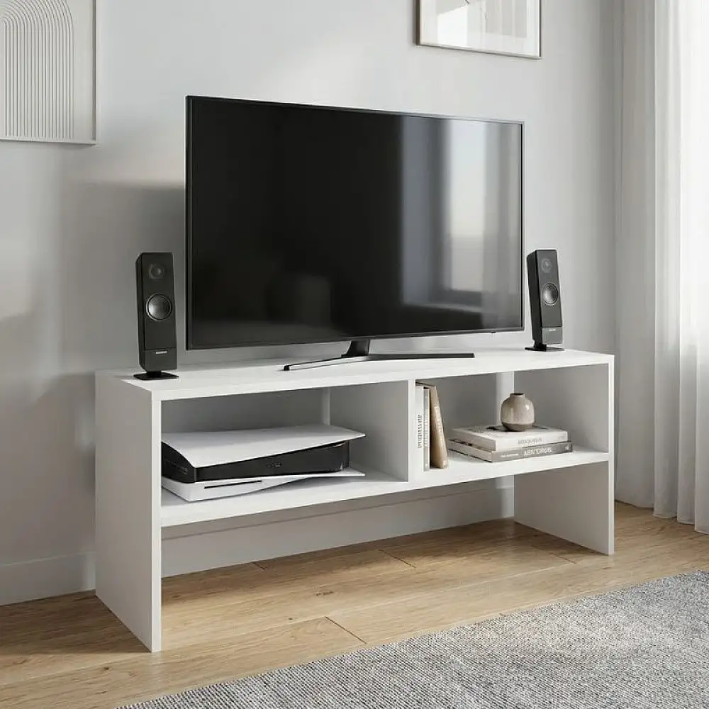 Έπιπλο τηλεόρασης Beirut Megapap χρώμα λευκό 80x30x40εκ. | GP026-0127,1