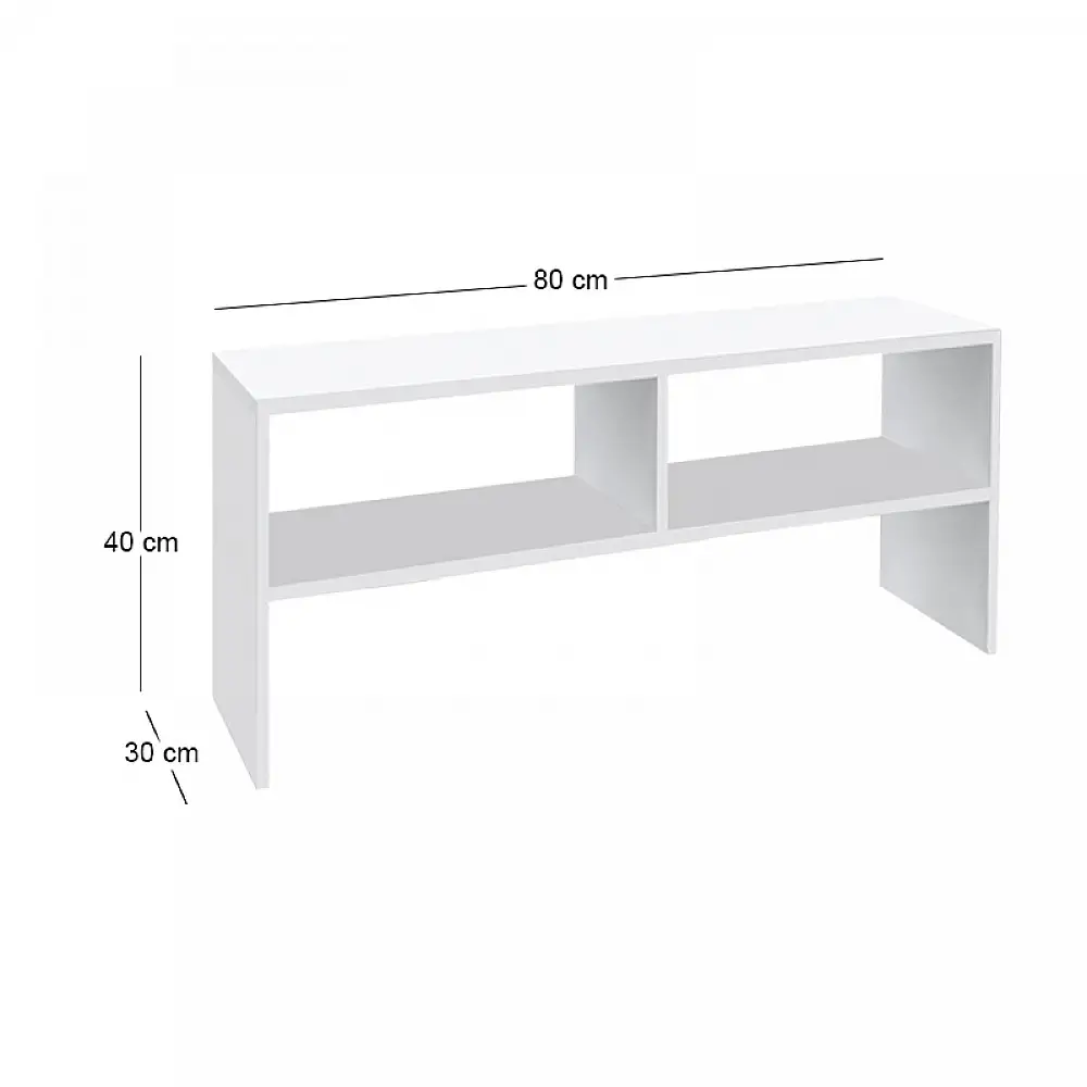 Έπιπλο τηλεόρασης Beirut Megapap χρώμα λευκό 80x30x40εκ. | GP026-0127,1