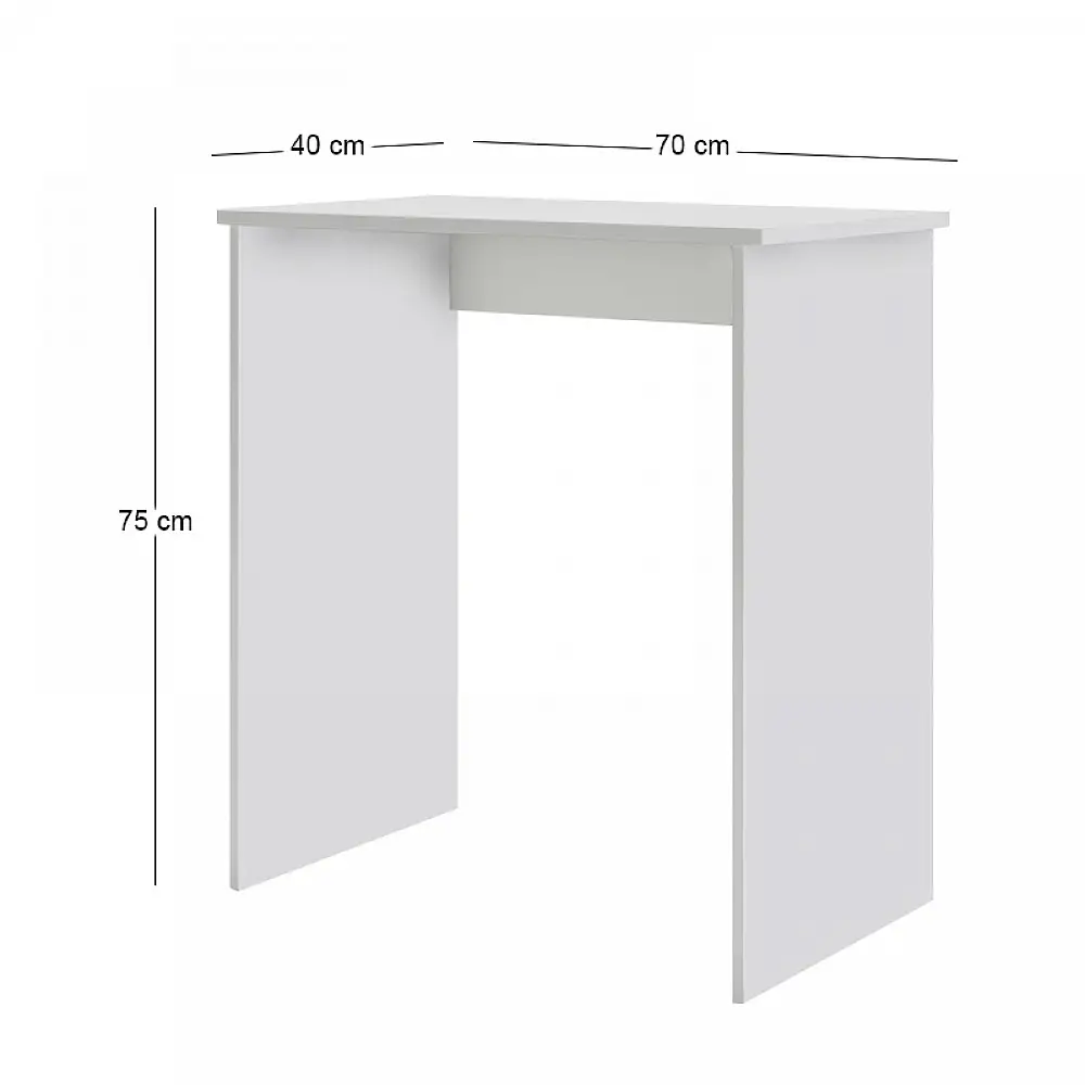 Γραφείο εργασίας Biro Megapap χρώμα λευκό 70x40x75εκ. | GP026-0134,1