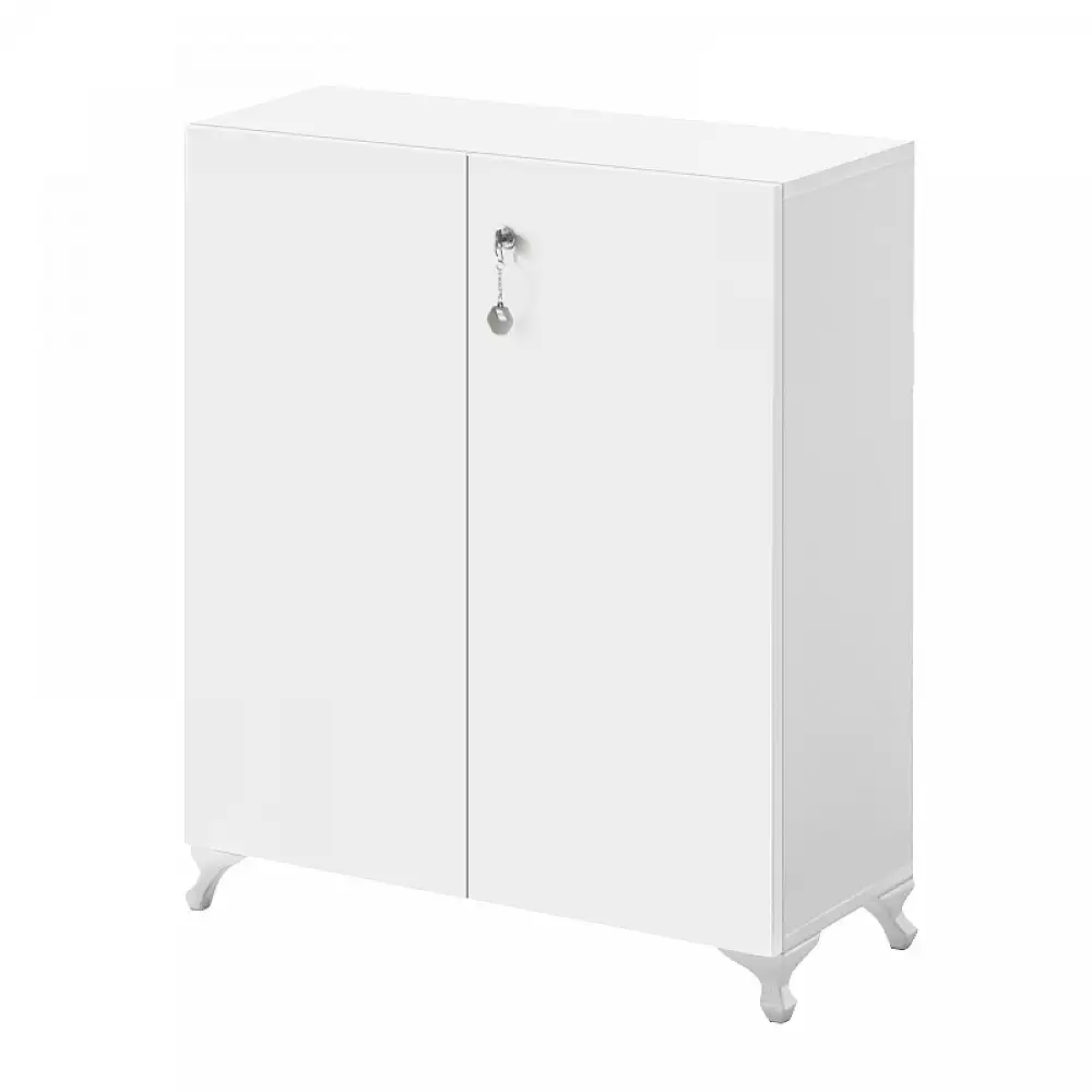 Ντουλάπι με κλειδαριά Cilem Megapap χρώμα λευκό 70x32x88εκ. | GP026-0149,1