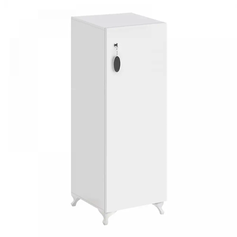 Ντουλάπι με κλειδαριά Zehra Megapap χρώμα λευκό 30x32x108εκ. | GP026-0153,1