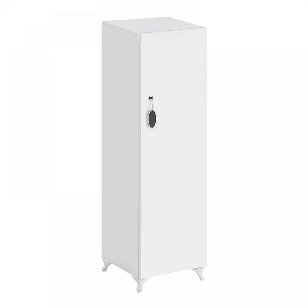Ντουλάπι με κλειδαριά Zehra Megapap χρώμα λευκό 30x32x128εκ. | GP026-0154,1