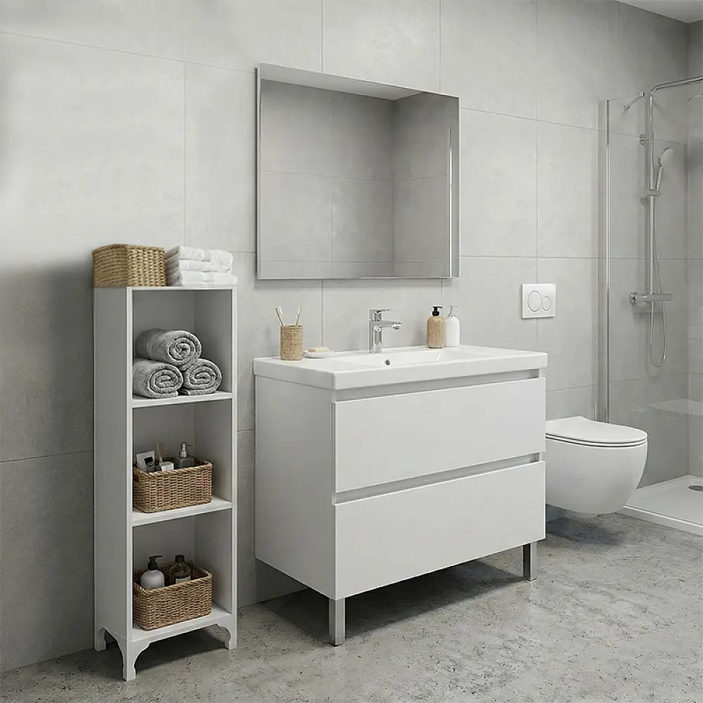 Βιβλιοθήκη - Ραφιέρα Clare Megapap χρώμα λευκό 30x20x108εκ. | GP026-0157,1