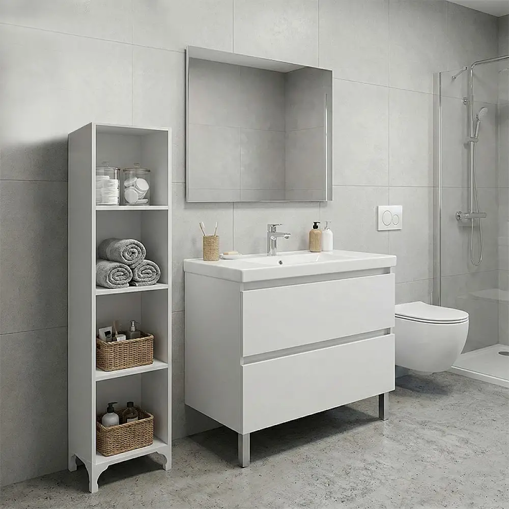 Βιβλιοθήκη - Ραφιέρα Clare Megapap χρώμα λευκό 30x20x128εκ. | GP026-0158,1